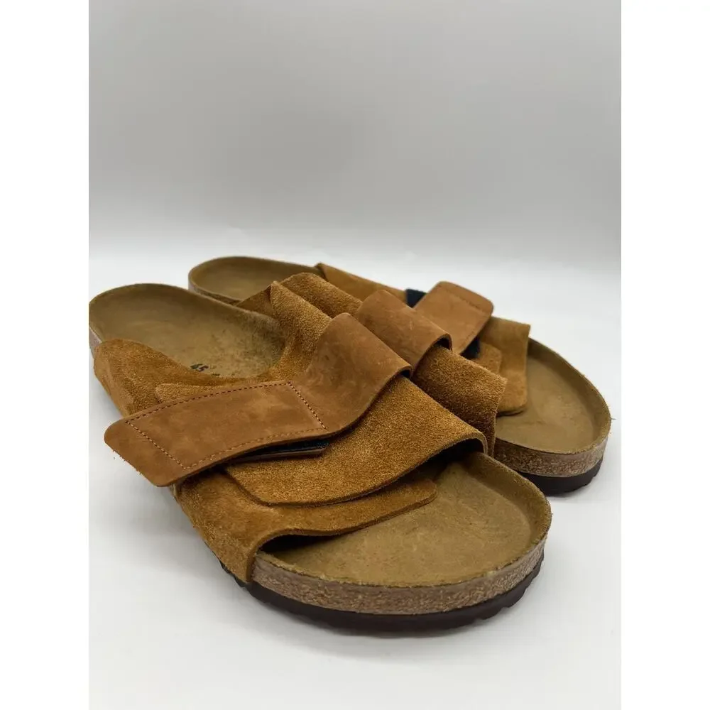 Birkenstock Kyoto Mink Nubuck Suede Leather Slides Men's Size 12 - Picture 11 of 16